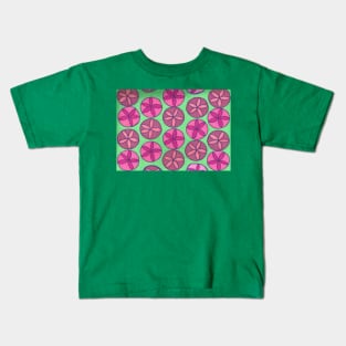 Spring Greenery Modern Flower Pattern Kids T-Shirt